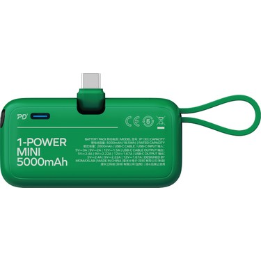 Momax Power Mini 5000 Mah 20W 3 In 1 Usb-C Powerbank Fiyatı