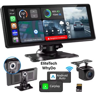 Dashcam Taşınabilir Kablosuz Araç İçi Kamera 720P Çift Fiyatı