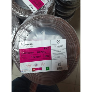 Prysmian 1,5 mm Nya Kablo Kahve Tek Damar 100 mt Fiyatı