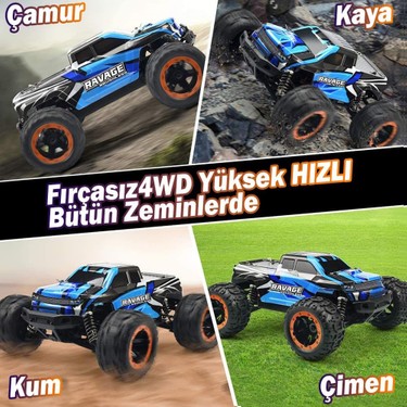 HAIBOXING RC 1/16 Ravage 45+ KM/H Sürat Uzaktan Kumandalı RC Fiyatı