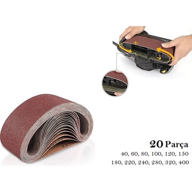 Venoa Einhell Tc Bs 8038 Uyumlu Bant Zımpara Kağıdı 20 Parça Fiyatı