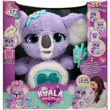 Club Petz Sunman Interaktif Peluş Koala Mama Beyaz-Mor Fiyatı