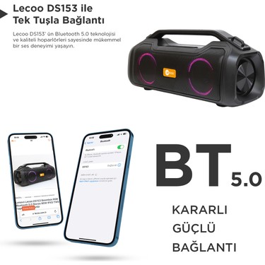 Lecoo DS153 Bluetooth 5.0 80W IPX5 Su Geçirmez RGB Fiyatı