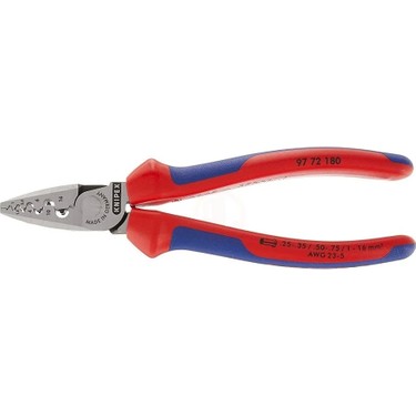 Knipex 97 72 Yüksük Sıkma Pensi 180 mm - KNI9772180 Fiyatı