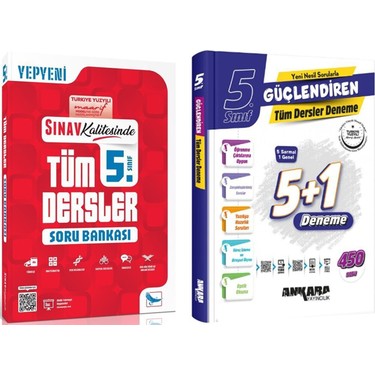 Sınav Yayınları 5. Sınıf Tüm Dersler Soru Bankası ve Ankara Kitabı