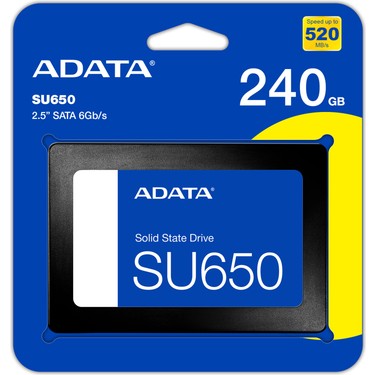 中古5個　ADATA SU650 2.5インチ SSD Adata 240GB 2.5 SU650 520-450MB-s ASU650SS-240GT-R Ssd Fiyatı