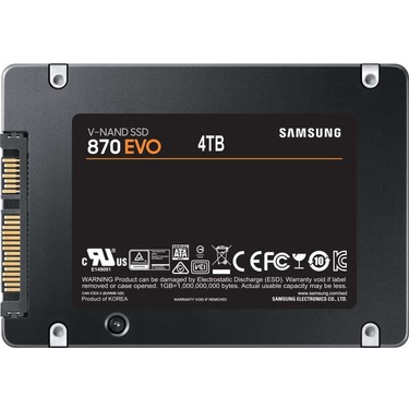 Samsung 870 Evo 2.5 4 TB SSD – 560MB/s Okuma, 530MB/s Yazma Fiyatı