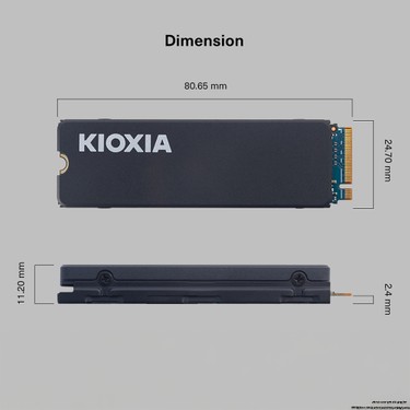 Kioxia Pcıe M2 4tb Exceira Heatsink 6200/4800 Mb/sn Nvme Ps5 Fiyatı