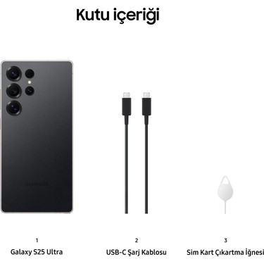 Samsung Galaxy S25 Ultra 本体　512G SAMSUNG Galaxy S25 Ultra 5G 12/512GB Akıllı Telefon Titanyum Siyah