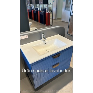 Turkuaz Cerastyle Arte 45 * 65 Cm Etajerli Lavabo Fiyatı