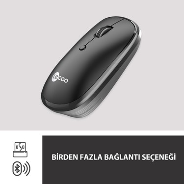 Lecoo WS209 Kablosuz 6 Tuşlu 1600DPI Çift Modlu 2.4GHz WiFi Fiyatı