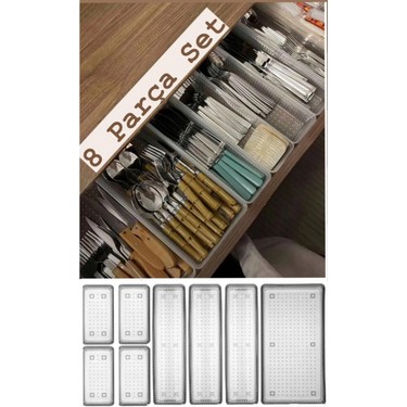 Bade 8'li Set Çekmece Içi Kaşıklık - Dolap Içi Çatal - Kaşık Fiyatı