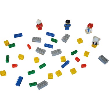 Micromax Mmx 105 Parça Kırmızı Zemin Yapı Blok ve 4 Figür Fiyatı