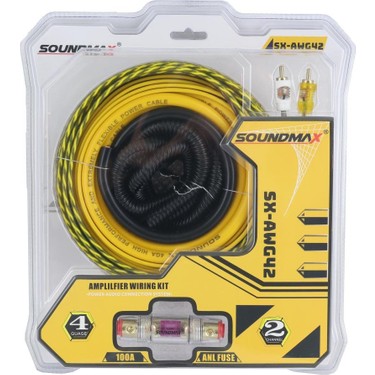 Soundmax SX-AWG42 4 Ga Oto Anfi Kablo Kiti Fiyatı