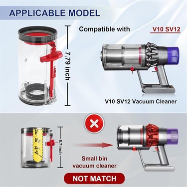 Dyson V10 SV12 Elektrikli Süpürge Toz Kutusu Haznesi No. Fiyatı