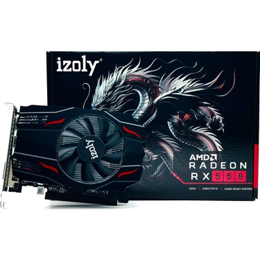 İzoly AMD Radeon RX550 4GB GDDR5 128Bit (DVI+HDMI+DP) Fiyatı