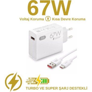 Xiaomi 14T Uyumlu Şarj Aleti Type-C 67 Hızlı Şarj ( Orijinal Fiyatı