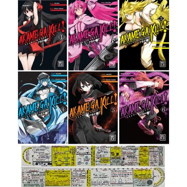 Akame Ga Kill 1-2-3-4-5-6. Ciltler Manga Seti / Matematik Kitabı