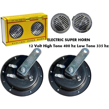 Hella Tip Büyük Kafa Super Ton Nikelajlı Krom Korna Y:400 Hz Fiyatı