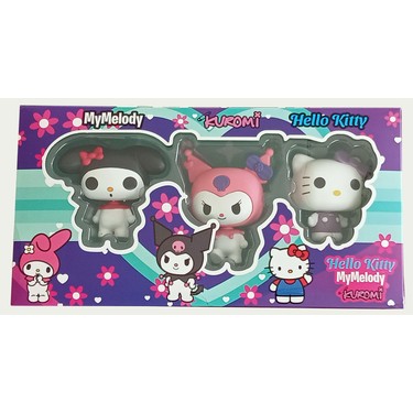 Kuromi & My Melody & XGSkullpanda 3セット Ct Toys Hello Kitty, Kuromi, My Melody 3 Lü Figür Seti Fiyatı