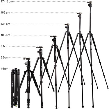 Zomei Z818C Profesyonel Karbon Fiber Tripod-Monopod-Ultra Fiyatı