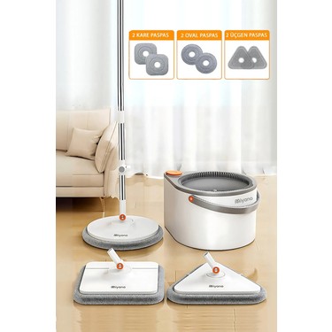 Miyano M80 Plus Su Hazneli Mop Seti 3 Parça Kolay Kullanım Fiyatı