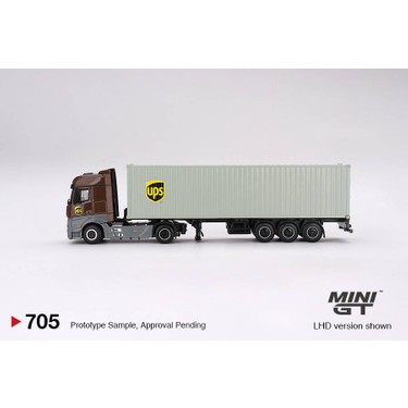 Mini GT: 1/64 Mercedes-Benz Actros w/ 40 Ft Container UPS Fiyatı