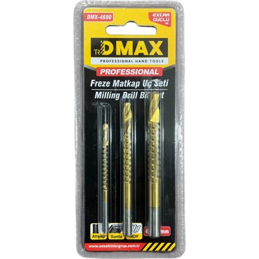 Dmax Freze Matkap Uç Seti 3 Parça Fiyatı - Taksit Seçenekleri