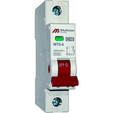 Mutlusan MTS06-1016C 1X16A 6ka C Tipi Otomatik