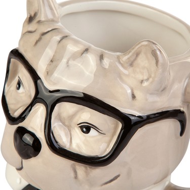 バーベキュー・調理用品 bulldog brand mini mug Old.New Karaca Animal Buldog Mug 1 Adet 483 ml Kapasite Dayanıklı Fiyatı