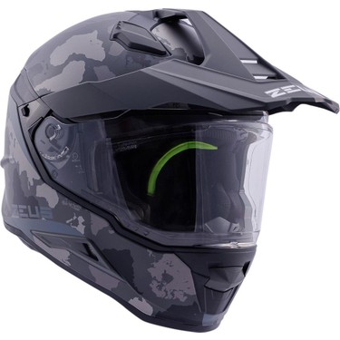 Zeus ZS-913 Bf6 Matt Black Grey Black Silver Kapalı Kask Fiyatı