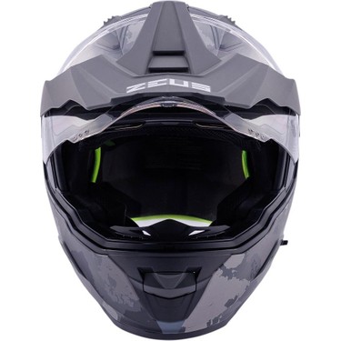 Zeus ZS-913 Bf6 Matt Black Grey Black Silver Kapalı Kask Fiyatı