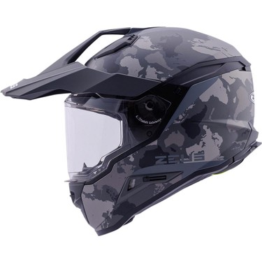 Zeus ZS-913 Bf6 Matt Black Grey Black Silver Kapalı Kask Fiyatı