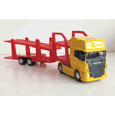 Welly Scania V8 R730 Jaune, Camion Miniature 1/64 – Modèle Métal 10 Cm Sous Licence Scania