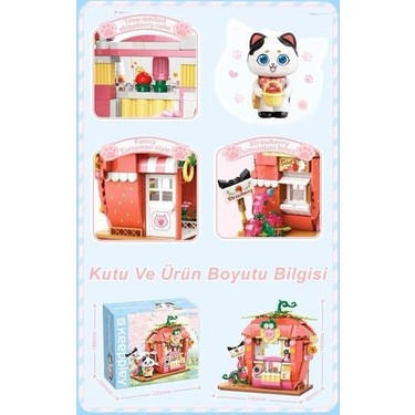 Keeppley Lovely Street K28022 Tuxedo Cat Strawberry House Fiyatı
