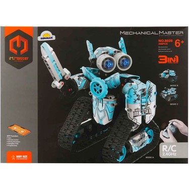 iM. Master 3in1 Uzaktan Kumandalı Mavi Robot Araba 398 Parça Fiyatı