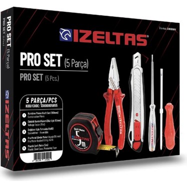 新品イナータス　5点セット İzeltaş 5'li Pro Set 5 Parça Kraft Pense 160MM Kontrol Fiyatı