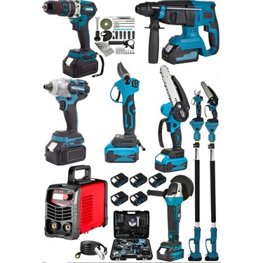 SCHUTZENGER 8'set-Teleskopik-Budama Makası-Şarjlı Fiyatı