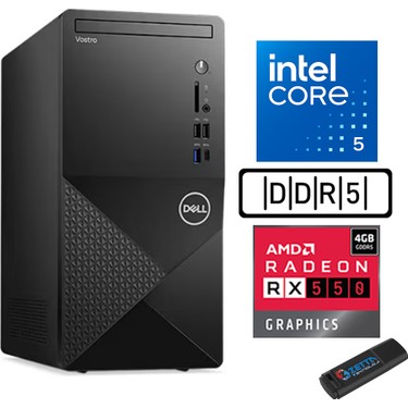 Dell Vostro デスクトップPC i5-12400 Dell Vostro 3030 mt Intel Core I5 12400 16GB Ddr5 512GB SSD Fiyatı