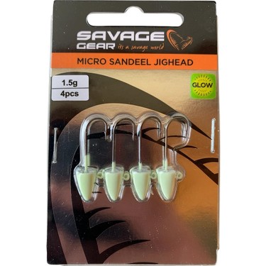 Savage Gear Lrf Micro Sandeel Jighead Glow Zoka (4'lü Paket) Fiyatı