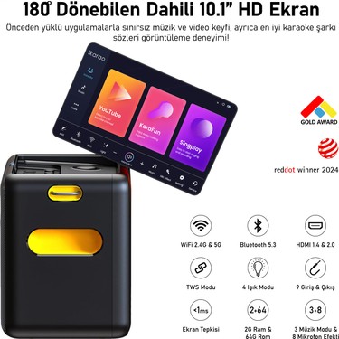 Ikarao Partybox Break X2 300w Karaoke Bluetooth Hoparlör Fiyatı