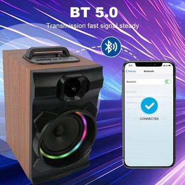 Newdaki Ahşap Kasa Multımedıa Speaker 28x23x40 Kumandalı Fiyatı