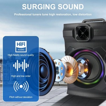 Newdaki Ahşap Kasa Multımedıa Speaker 28x23x40 Kumandalı Fiyatı