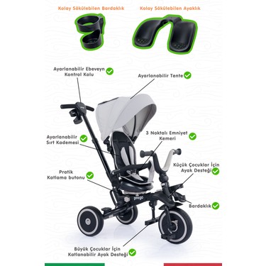 Prego Happy Dino Plus 360° Dönebilen Koltuklu Tamamen Fiyatı