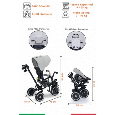 Prego Happy Dino Plus 360° Dönebilen Koltuklu Tamamen Fiyatı