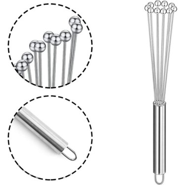 Çelik 10 Kalın Bilyalı Manuel Mikser Blender Yumurta El Fiyatı