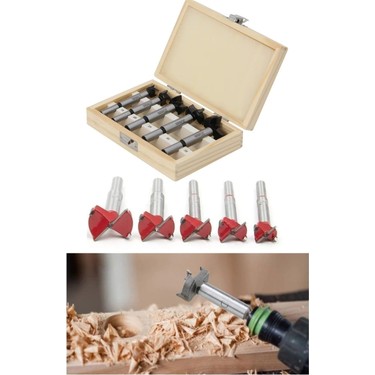 Depolife Tas Menteşe Freze Bıçağı Uç Seti 5 Parçalı Ahşap Fiyatı