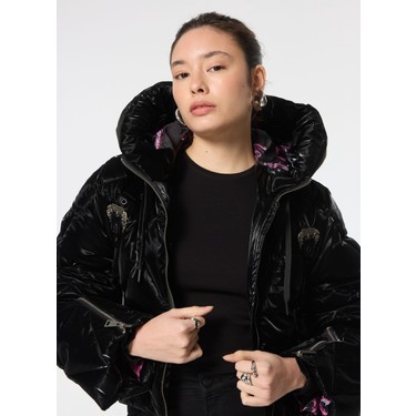 Versace Jeans Couture Siyah Kadın Mont 77HAUD14 Fiyatı