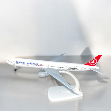 Kids Thy Logolu Maket Metal Uçak Modeli Boeing 777 Hediyelik Fiyatı