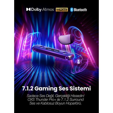 Oxs Thunder Pro+ Gaming Soundbar, Kablosuz Yastık Hoparlör, Fiyatı